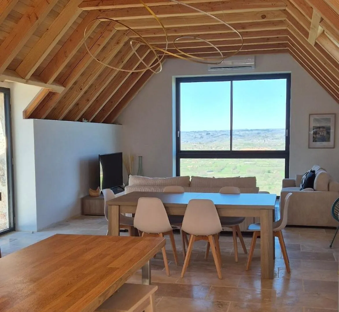 La Marilene, Grange Renovee Avec Vue Exceptionnelle Et Piscine Villa Loubressac